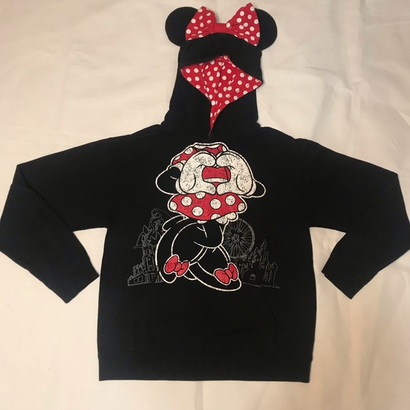 Minnie Mouse Ears Girl’s Hoodie by Disney Parks - Picture 1 of 5